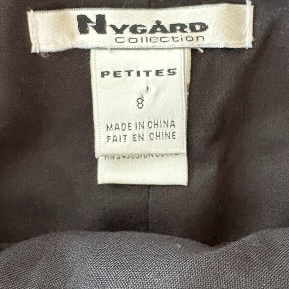 Nygard Collection Vintage Houndstooth A-Line Mini Skirt Lined -Size 8 Petites - Picture 5 of 9